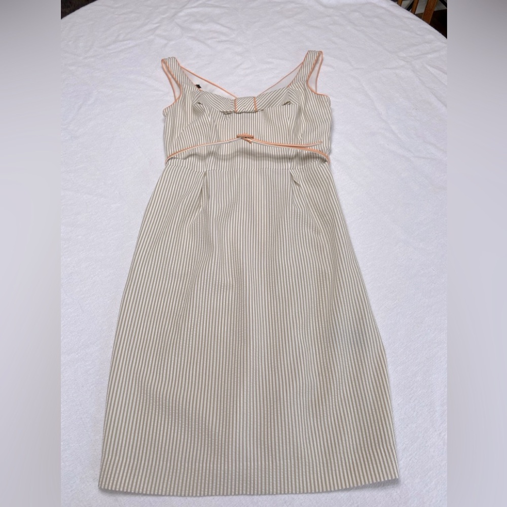 Striped Belted Dress